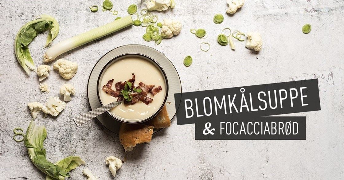 Blomkålsuppe & focaccia