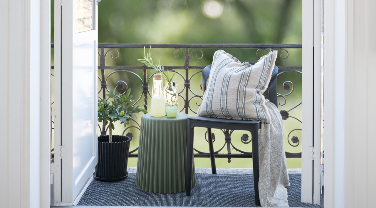 Slik innreder du en liten balkong